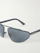 TOM FORD - Parker-02 Aviator-Frame Metal Sunglasses