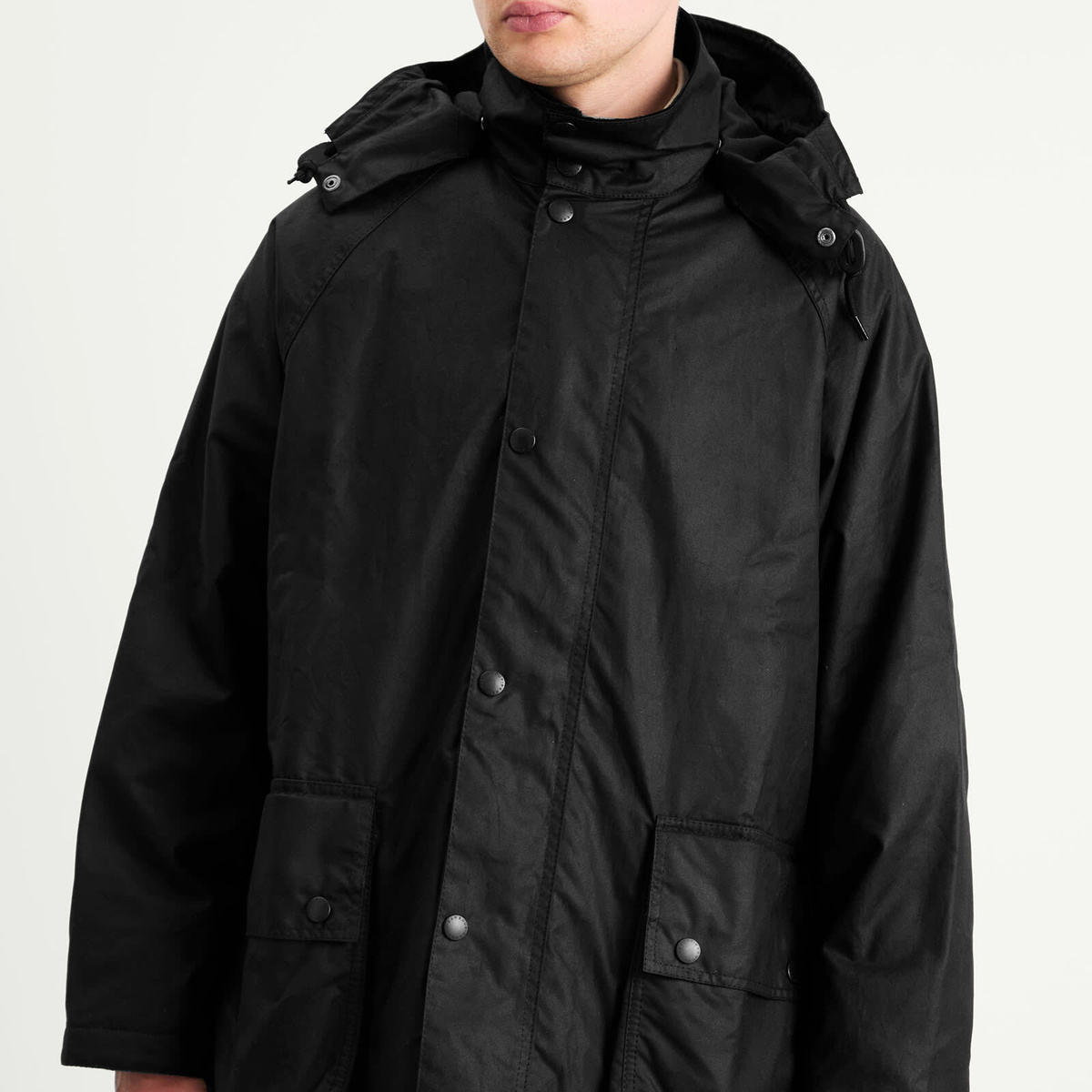 Barbour Men's x Margaret Howell Stand Collar Wax Parka Jacket in