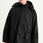 Barbour Men's x Margaret Howell Stand Collar Wax Parka Jacket in Black