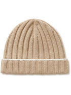 Brunello Cucinelli - Ribbed Cashmere Beanie - Brown