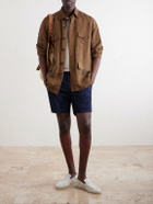 Onia - Straight-Leg Cotton-Blend Shorts - Blue
