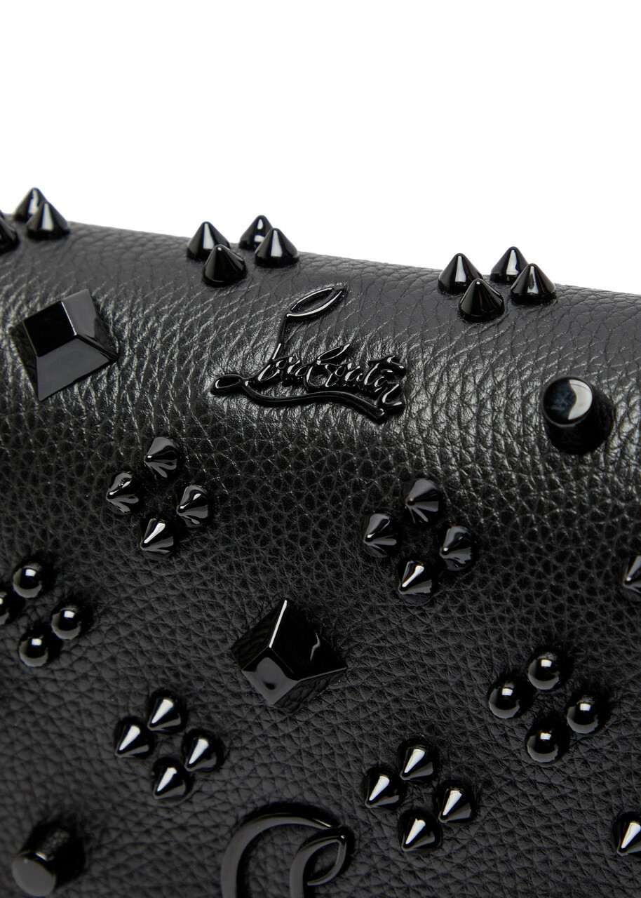 Christian Louboutin Paloma Embellished Leather Clutch - Black - One Size