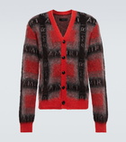 Amiri - Logo mohair-blend cardigan