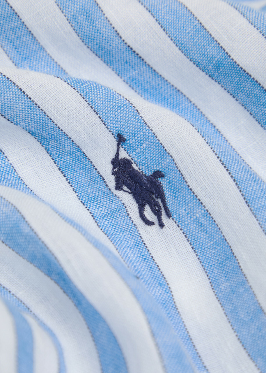 Polo Ralph Lauren Striped Linen Shirt Blue
