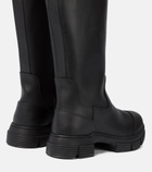 Ganni - Rubber knee-high boots