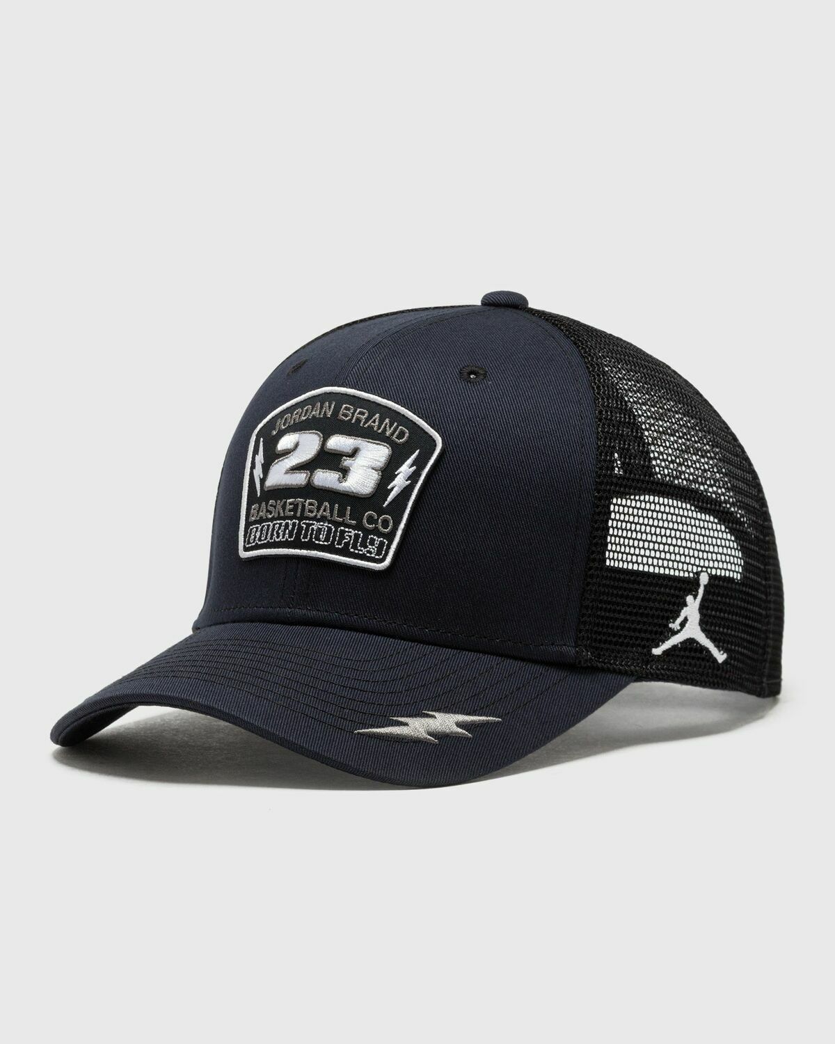 Jordan Rise Structured Trucker Hat Black Mens Cap