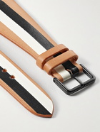 laCalifornienne - B&W Striped Leather Watch Strap