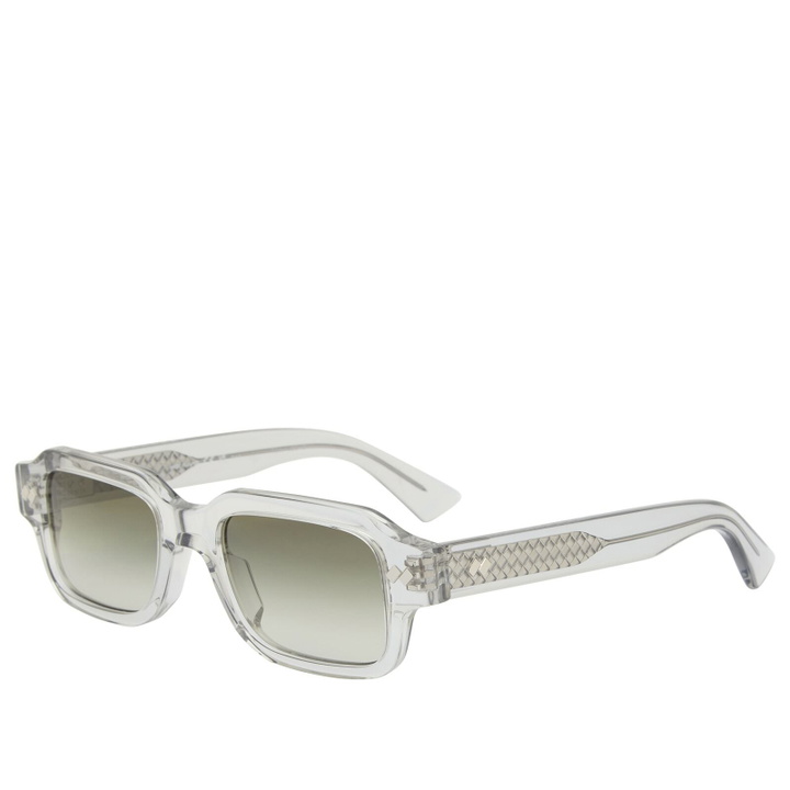 Photo: Bottega Veneta Eyewear Men's Bottega Veneta BV1442S Sunglasses in Grey/Green 