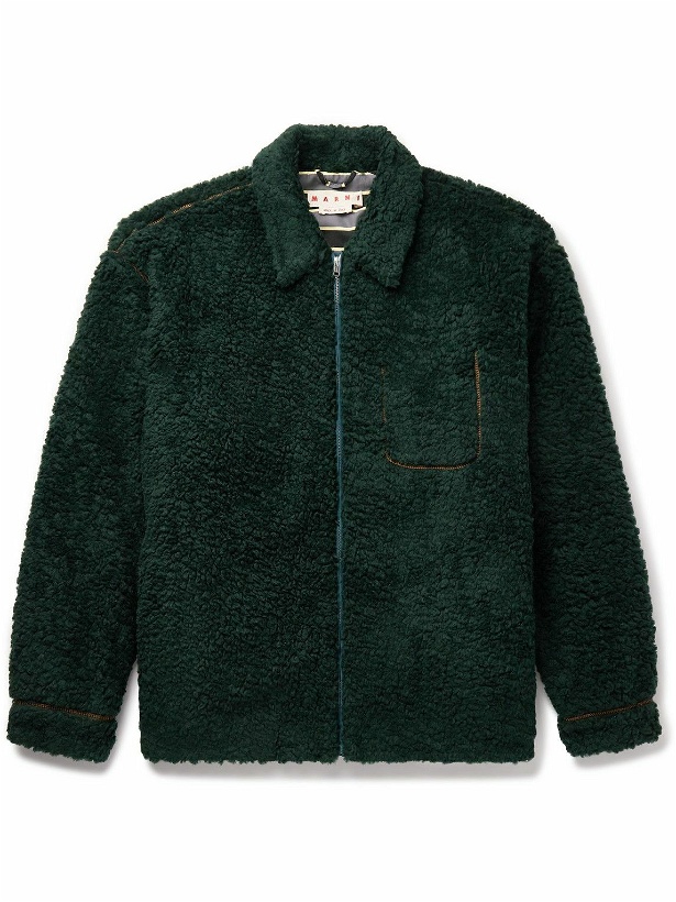 Photo: Marni - Oversized Fleece Jacket - Green