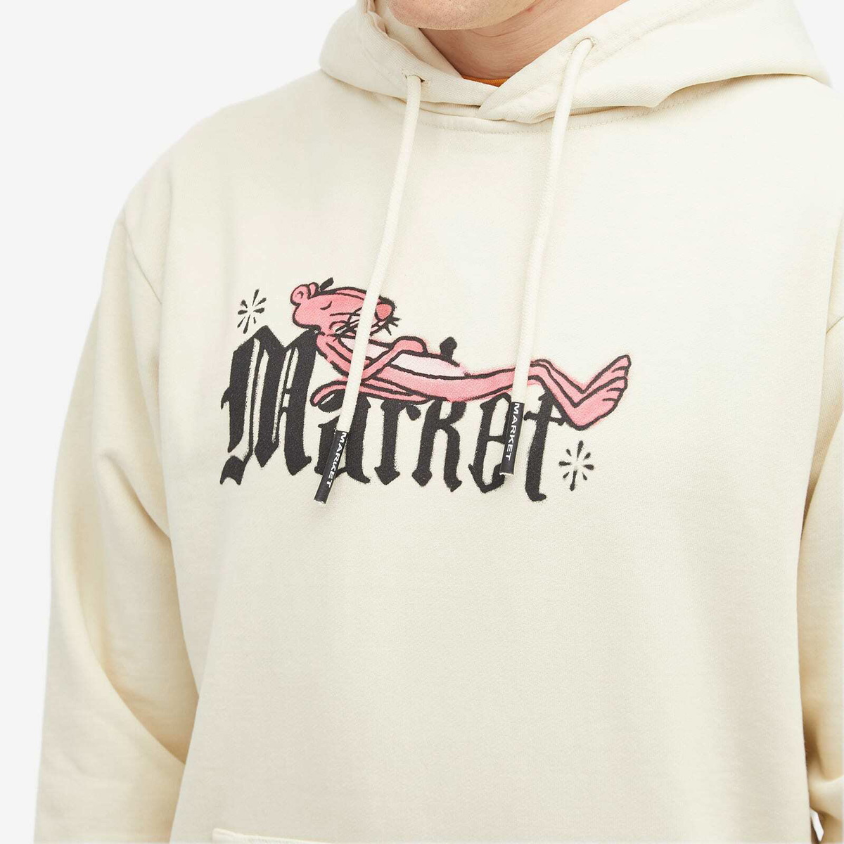 MARKET Men's x Pink Panther Swap Meet Hoodie in Ecru