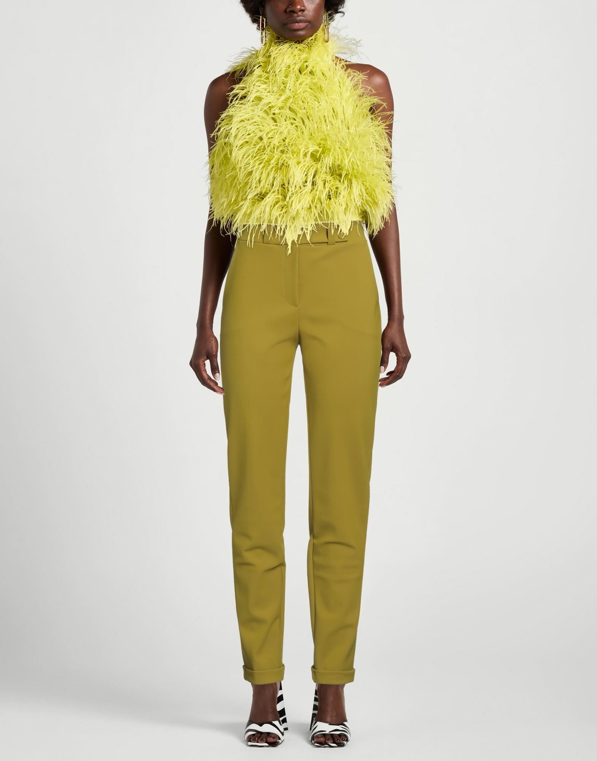 Chiara Boni La Petite Robe Womens Pants Lime in Green
