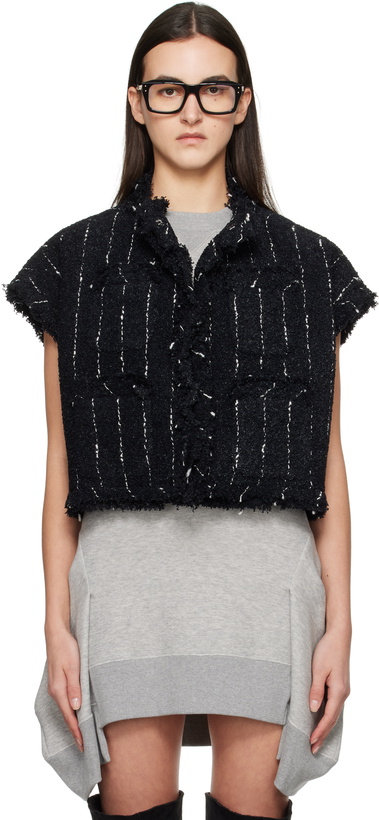Photo: sacai Black Tweed Vest