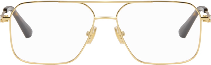 Photo: Bottega Veneta Gold Split Glasses