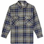 Gramicci Men's Flannel Shirt in Navy