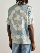 Versace - Barocco Sea Camp-Collar Printed Silk-Twill Shirt - Gray