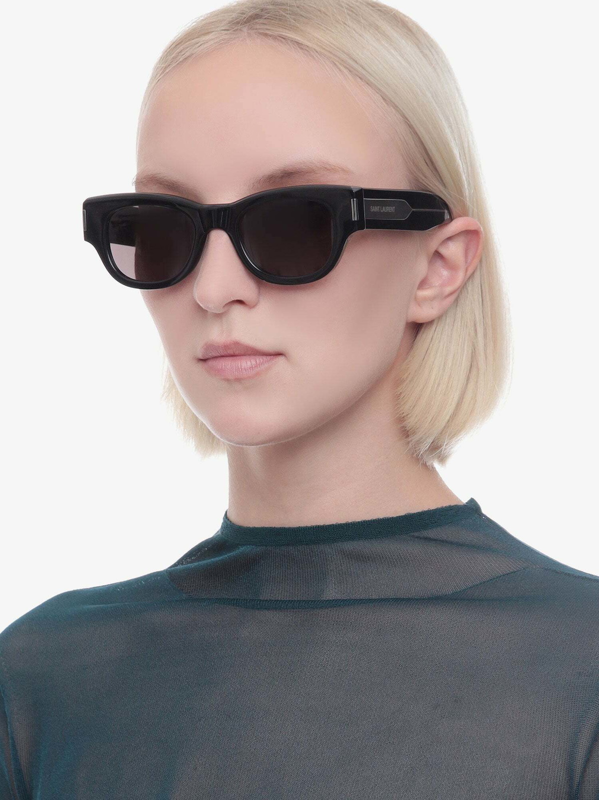 Saint Laurent - Woman - Gold Gold Black - Sunglasse