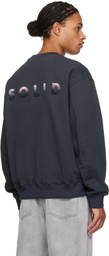Solid Homme Gray Gradient 'Solid' Sweatshirt