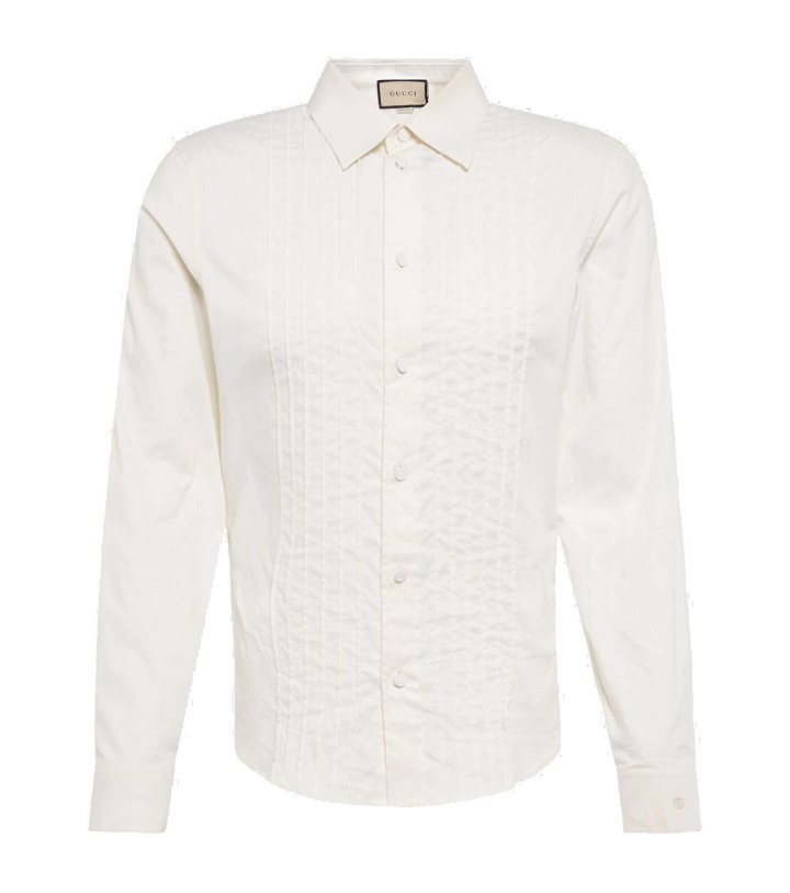 Photo: Gucci - Embroidered cotton shirt