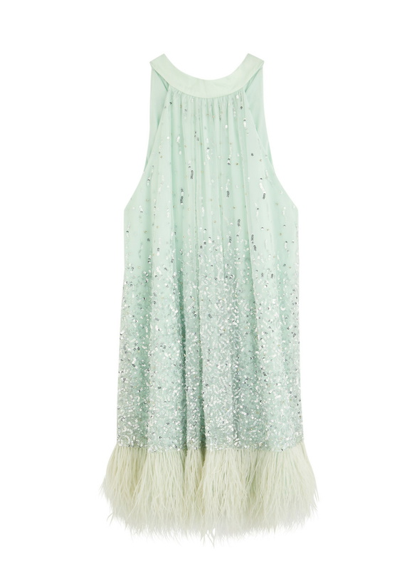 Alice + Olivia Gracen Trapeze Chiffon Mini Dress Blue Alice + Olivia Alice + Olivia Gracen Trapeze Chiffon Mini Dress Blue Alice + Olivia