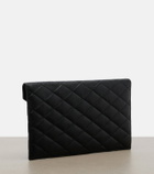 Saint Laurent Paris leather clutch