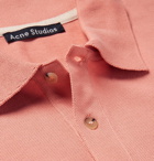 Acne Studios - Elton Cotton-Piqué Polo Shirt - Men - Pink