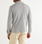 De Bonne Facture - Mélange Cotton-Jersey Polo Shirt - Gray