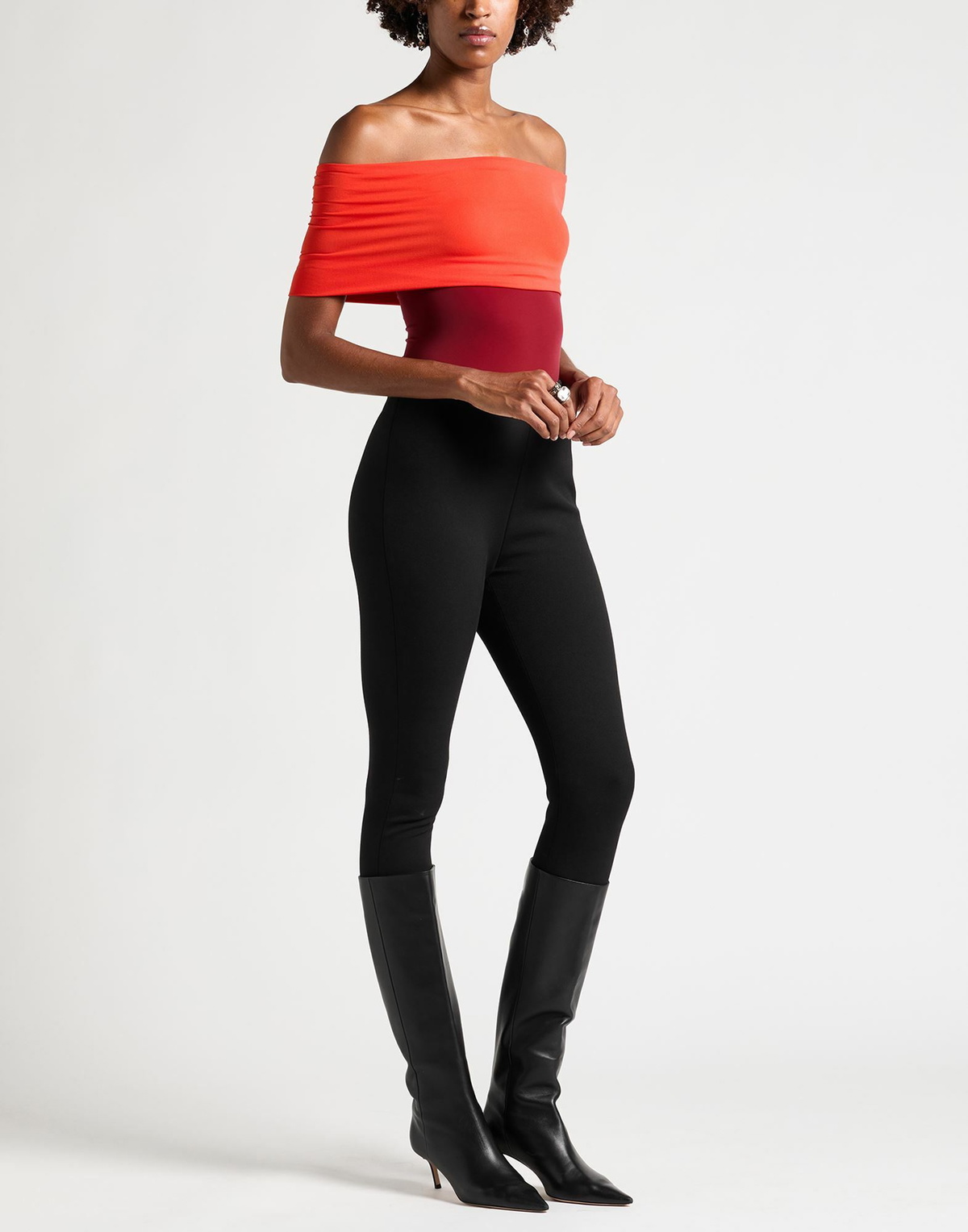 Wolford Womens Bodysuit in Tomato red