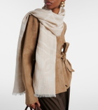 Max Mara Lancia cashmere, silk, and wool scarf