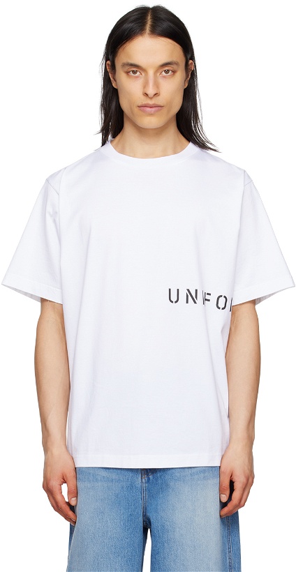 Photo: Uniform Experiment White Printed T-Shirt