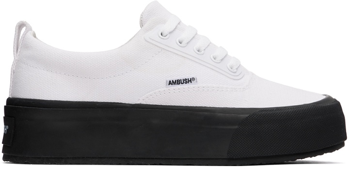 Photo: AMBUSH White Low Vulcanized Sneakers
