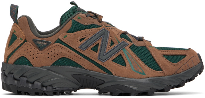 Photo: New Balance Brown & Green 610V1 Sneakers