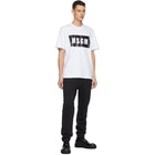 MSGM White Logo Box T-Shirt