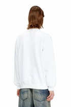 Diesel Sweatshirt with devorèe floating threads - Sweaters Mens in White
