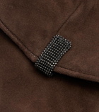 Brunello Cucinelli Monili suede gloves