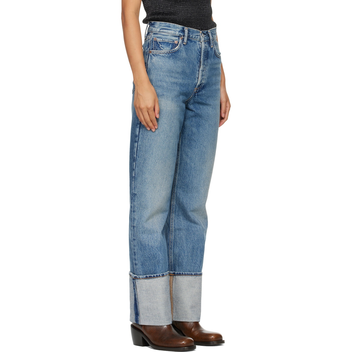 AGOLDE Blue Big Cuff Jeans