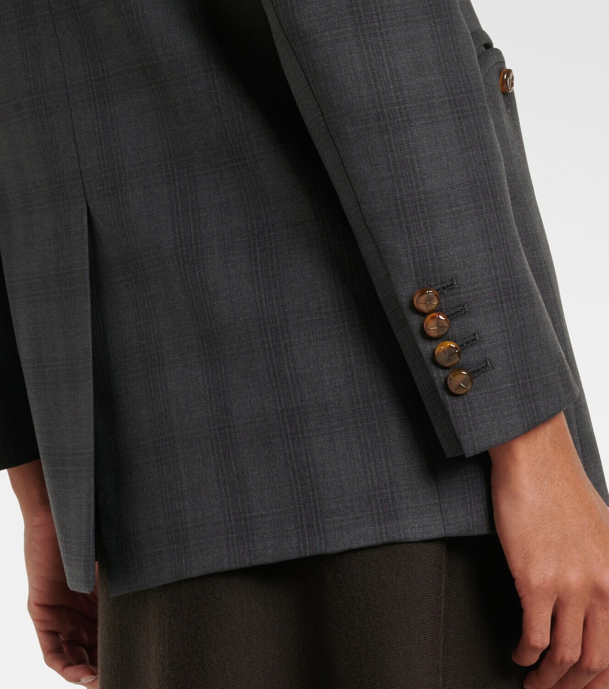 Blazé Milano Everyday checked virgin wool blazer