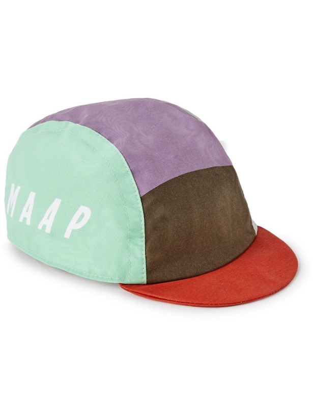 Photo: MAAP - Allied Logo-Print Colour-Block Cotton-Twill Cycling Cap