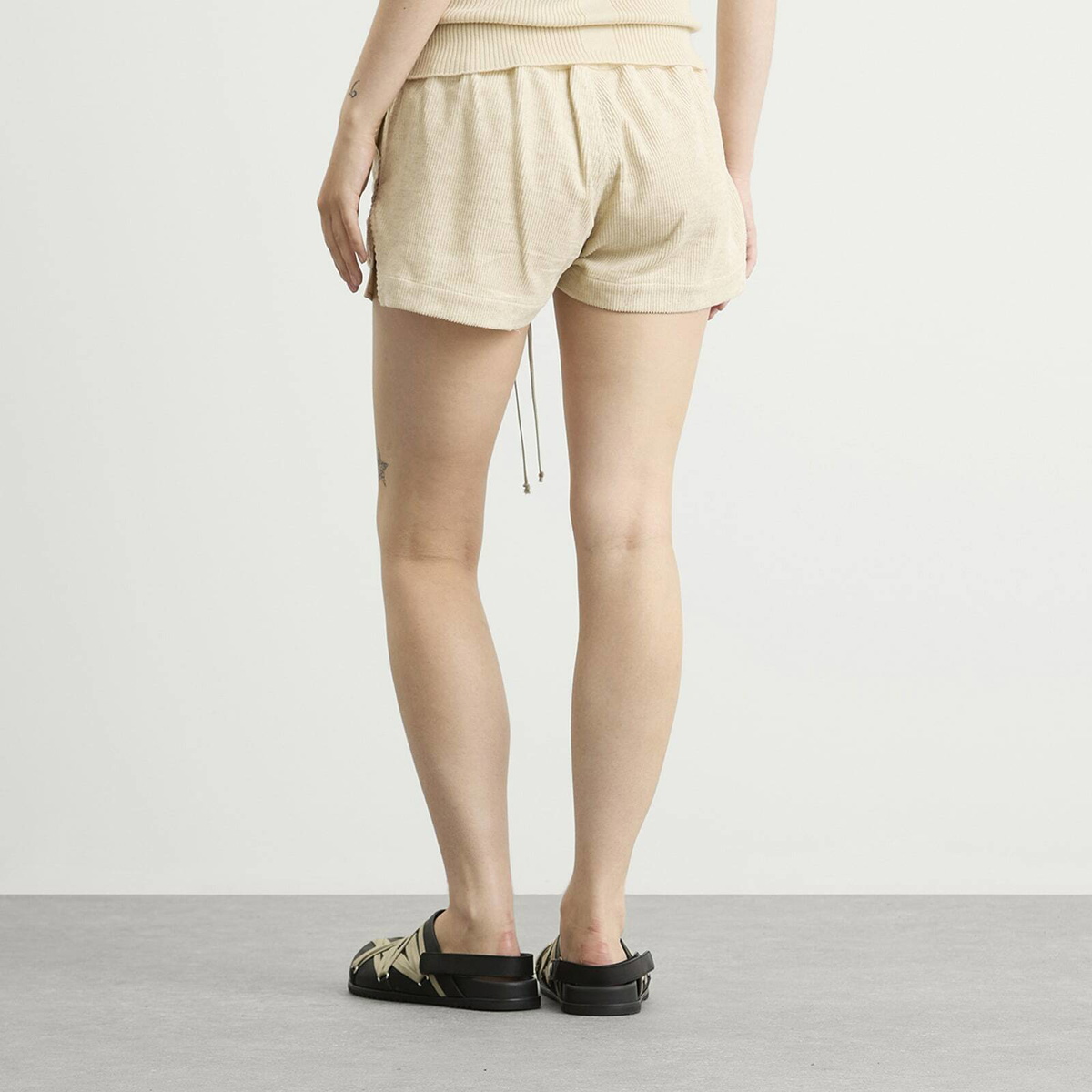 Rick Owens Women's Fog Boxers in Natural