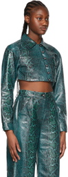 J6 Blue Leather Jacket