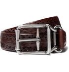 Brunello Cucinelli - 4cm Brown Woven Leather Belt - Brown