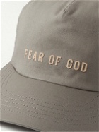 Fear of God - Eternal Logo-Flocked Cotton Baseball Cap