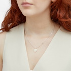 Gucci Women's Jewellery Heart Enamel Necklace in Silver