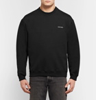 Balenciaga - Logo-Print Loopback Cotton-Jersey Sweatshirt - Men - Black
