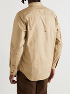 Comme des Garçons HOMME - Paint-Splattered Cotton-Canvas Overshirt - Neutrals