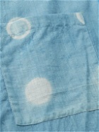 11.11/eleven eleven - Indigo-Dyed Slub Cotton-Voile Shirt - Blue