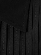 Favourbrook - Pleated Double-Cuff Cotton-Poplin Tuxedo Shirt - Black