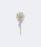 Yvonne Léon Marguerite 9kt white gold single earring with diamonds and citrines