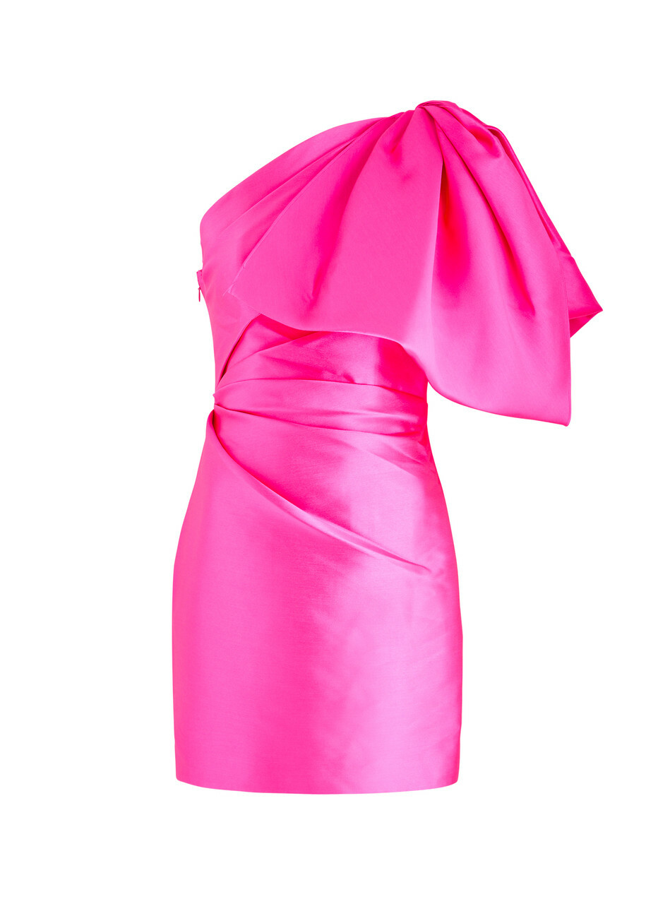 ワンピースその他 SOLACE LONDON Women Dresses OS43001 PUPIN PINK Solace London Marcela Bow-embellished Faille Mini Dress Pink