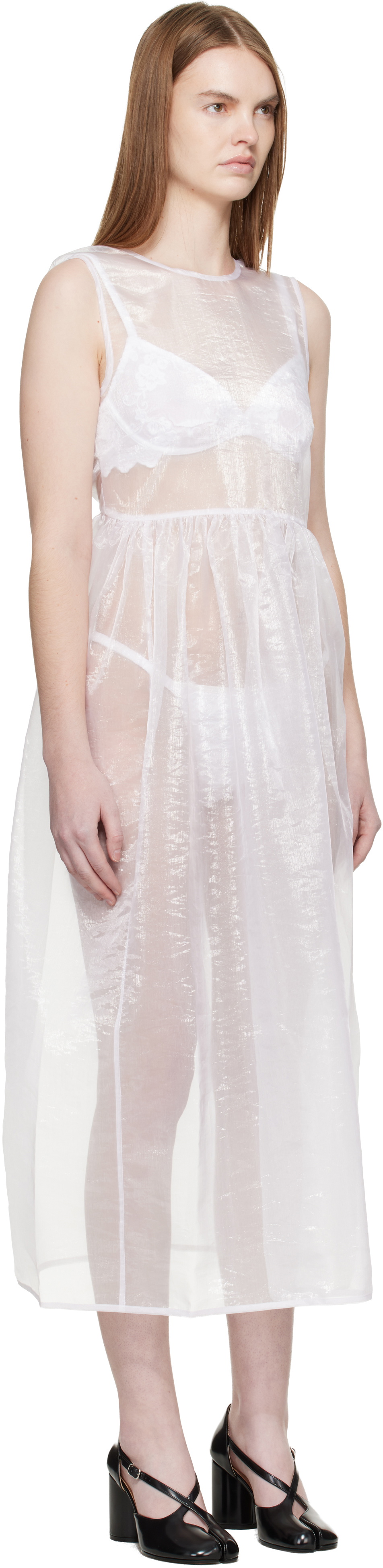 Cecilie Bahnsen White CBcamillia Midi Dress