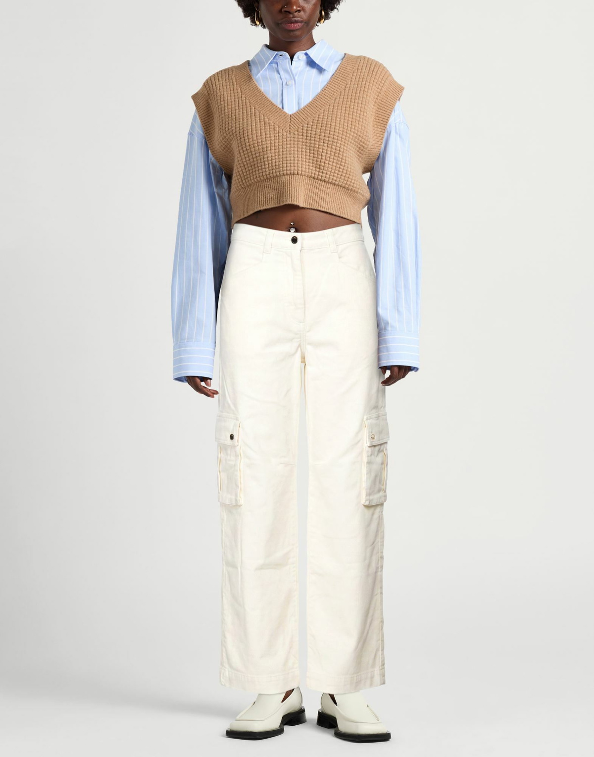 Maje Womens Pants in White